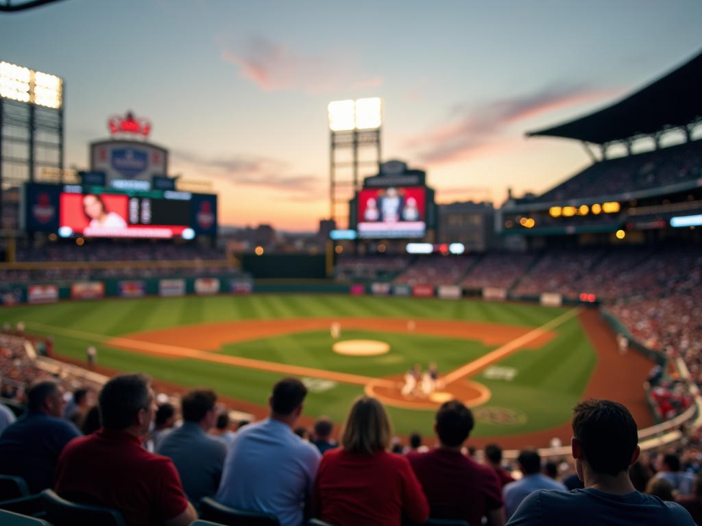 Evening baseball game — sports field solar lighting