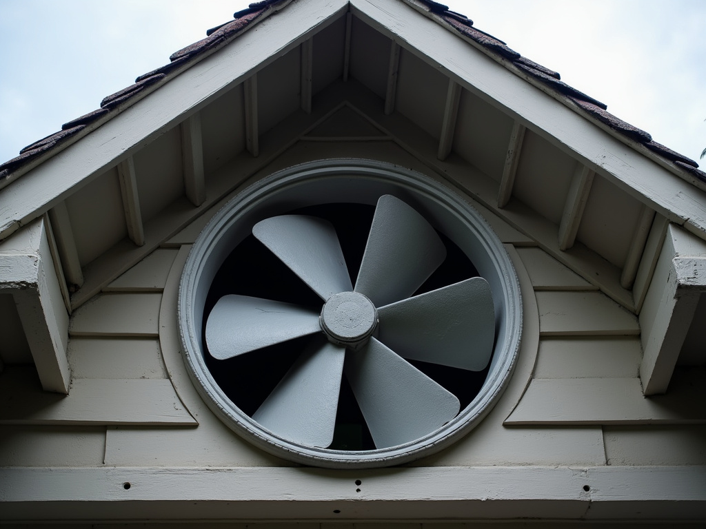 Gable fan — attic ventilation dacula ga