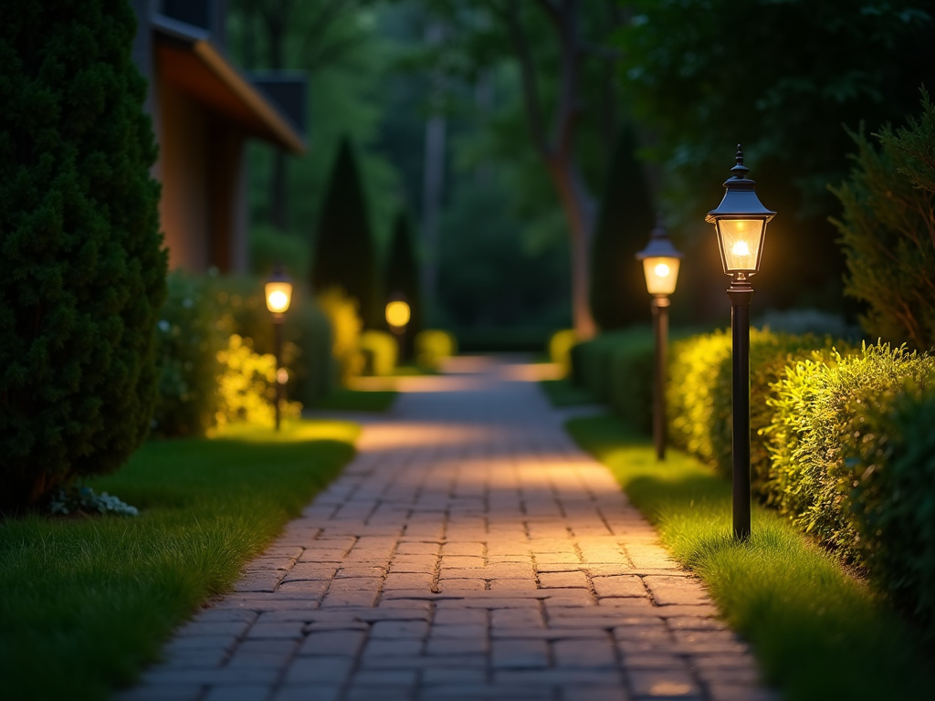 Garden pathway lighting — all-in-one solar lights