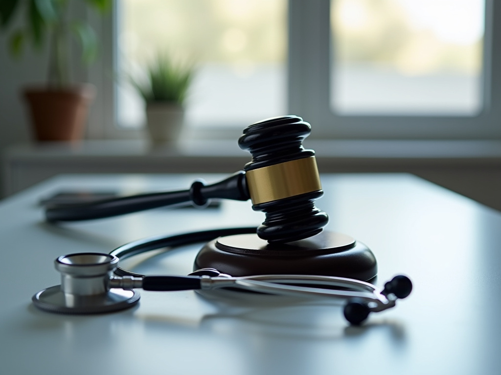 Gavel and stethoscope — nursing home abuse lawyer phoenix