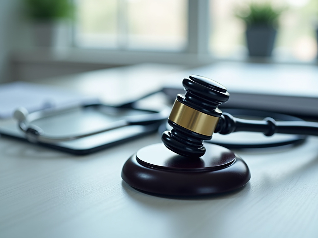 Gavel and stethoscope — serious injury lawyer phoenix