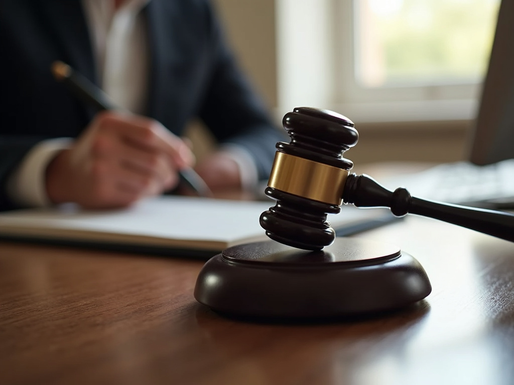 Gavel on desk — car accident lawyer phoenix