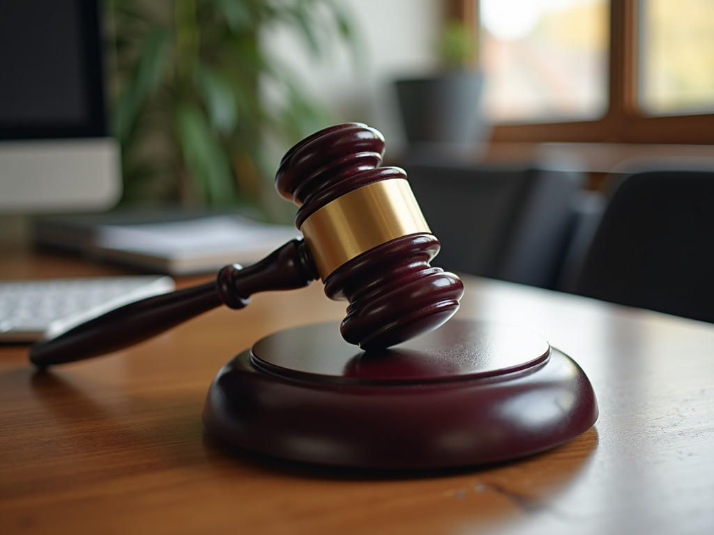 Gavel on desk — spinal cord injury lawyer phoenix