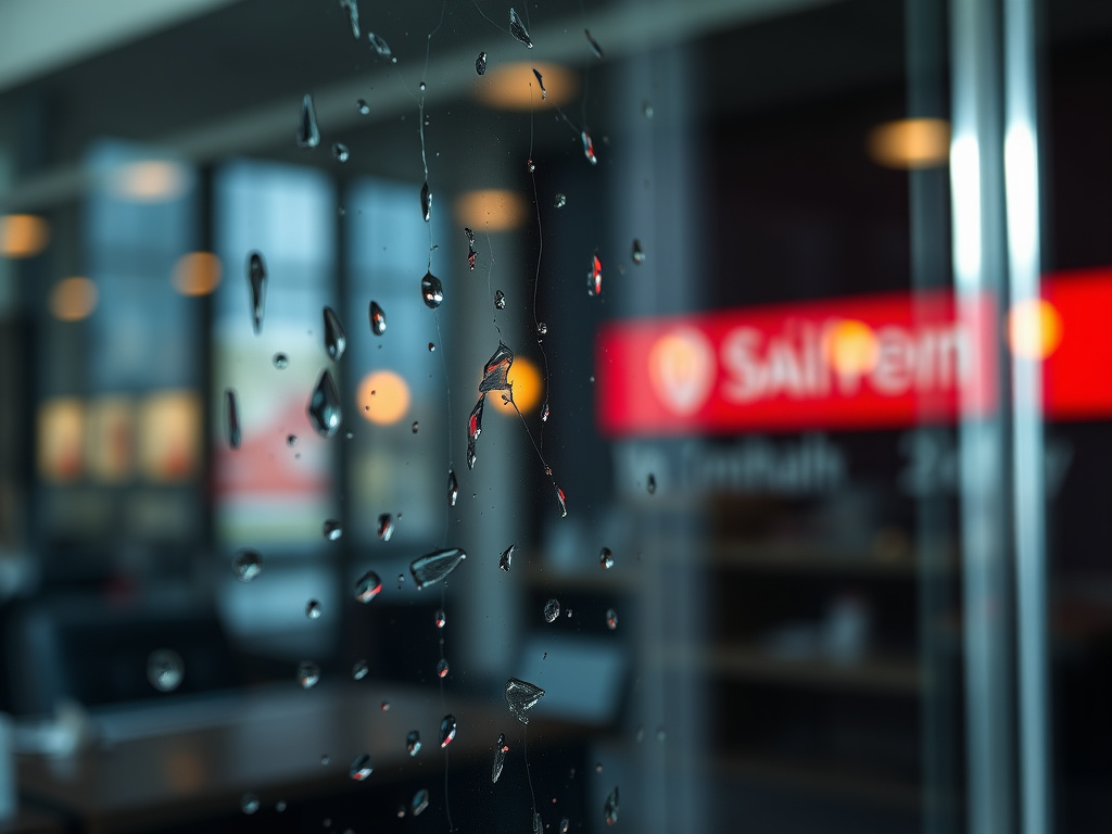 Glass pane closeup — impact windows west palm beach