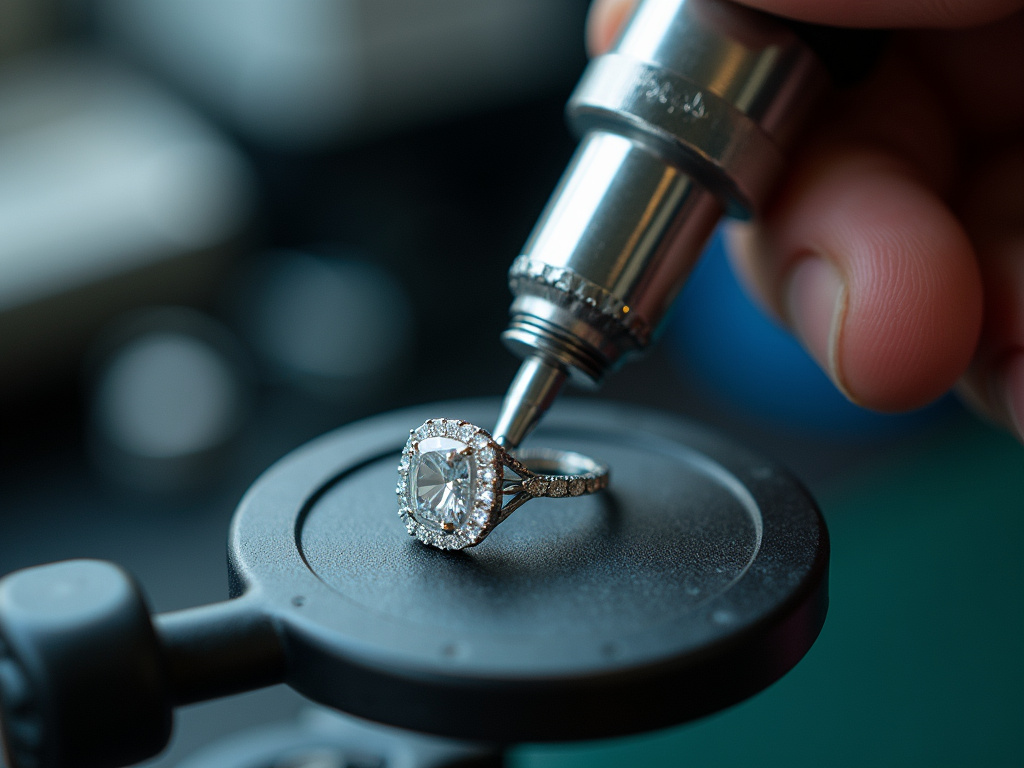 Jeweler's loupe — lab grown diamonds