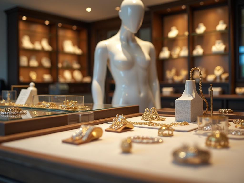 Jewelry store counter — cartier watches