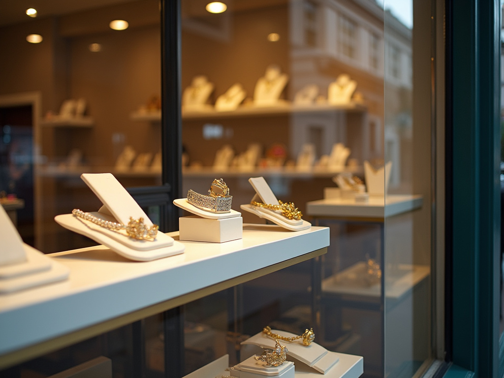Jewelry store window — cartier watches
