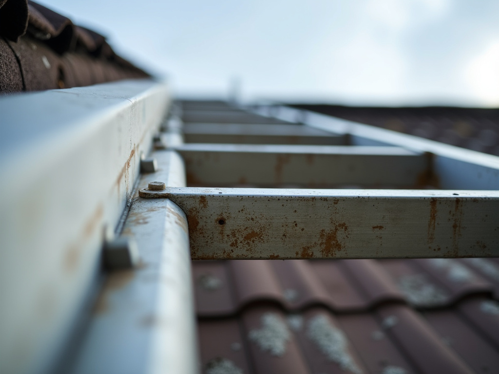 Ladder against roof — roof repair dacula ga