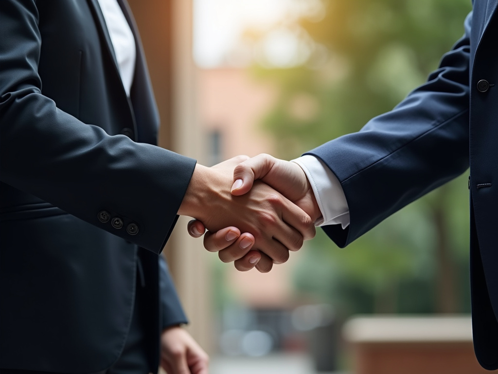 Lawyer shaking hands — accident lawyer phoenix