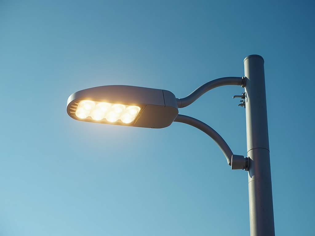 Led streetlight pole — off-grid infrastructure lighting