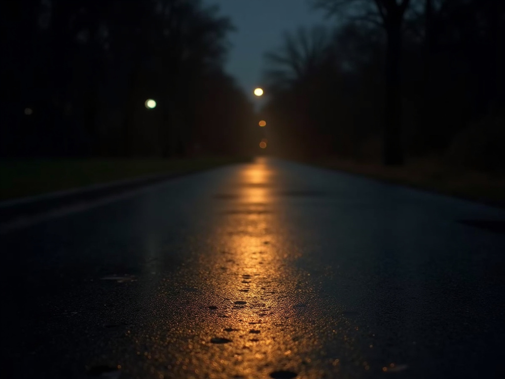 Lit pathway night — solar street lights