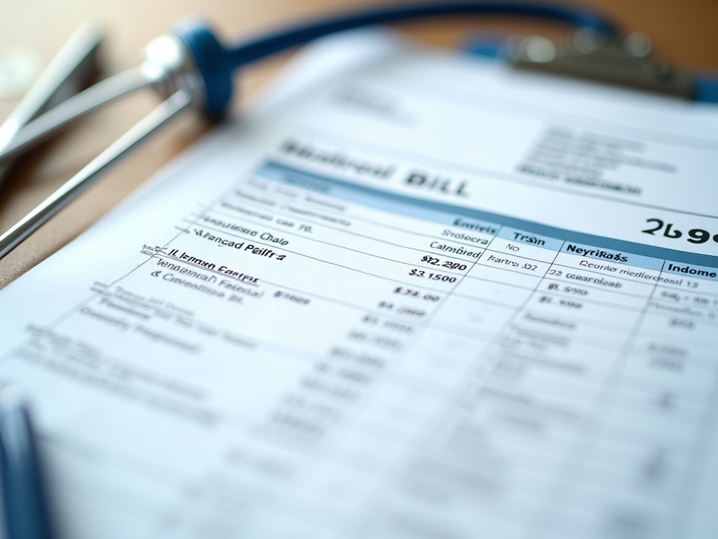 Medical bill invoice — car accident lawyer phoenix
