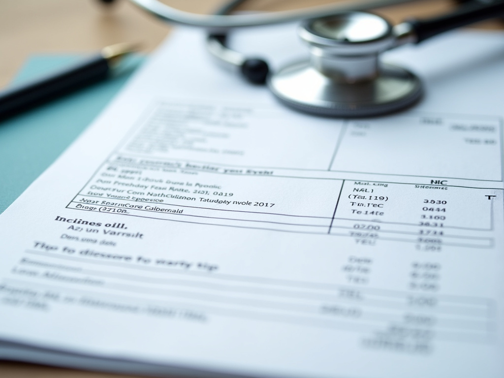 Medical bill invoice — slip and fall lawyer phoenix