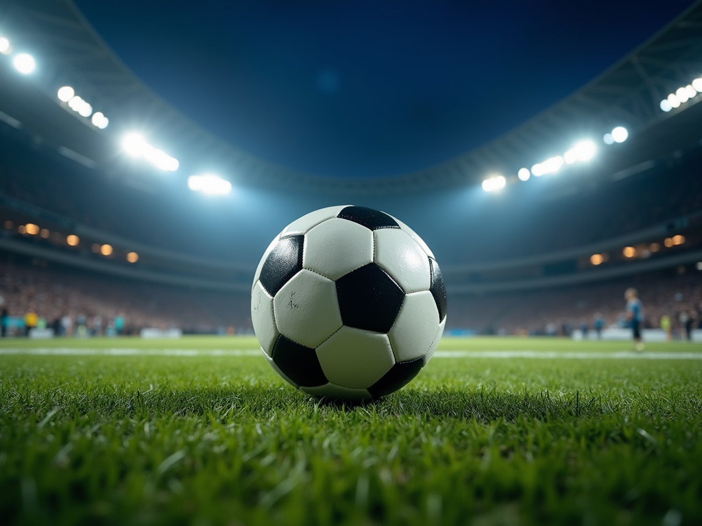 Night football game — sports field solar lighting