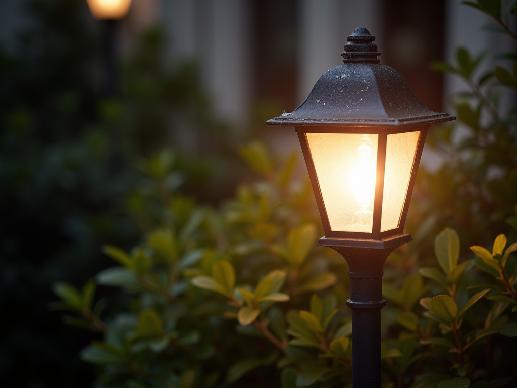 Outdoor light installation — all-in-one solar lights