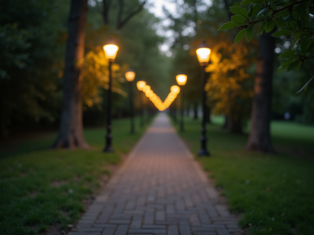 Outdoor pathway lamp — all-in-one solar lights