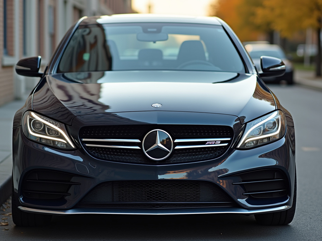 Parked sedan — car title loans