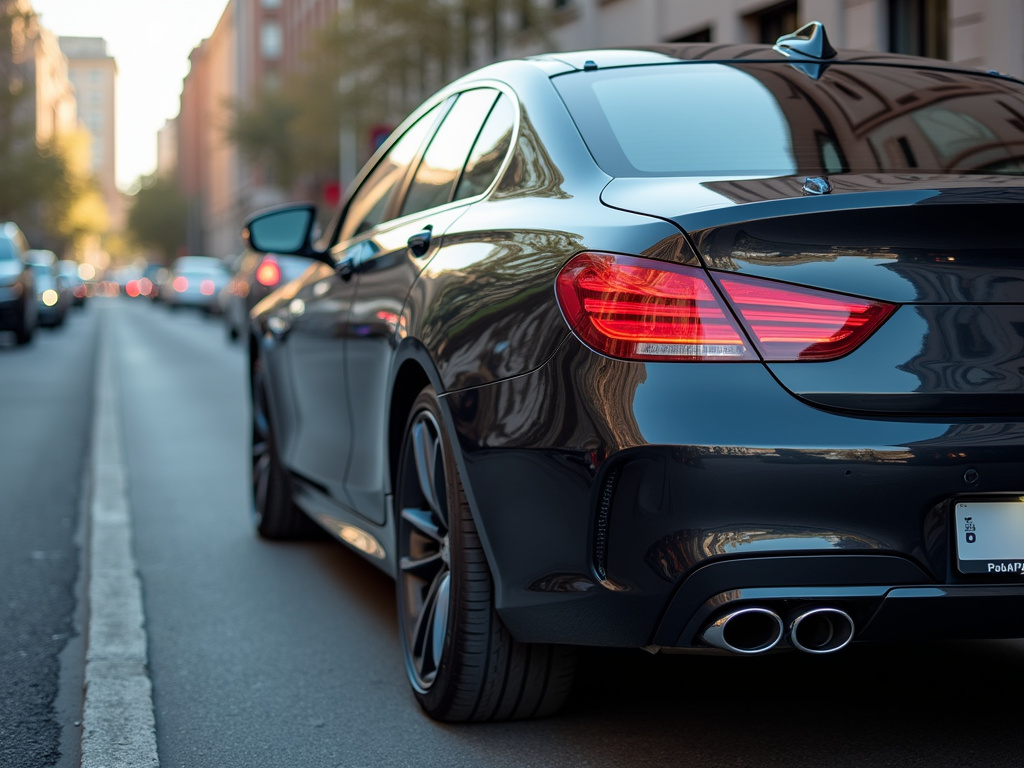 Parked sedan — title loans colorado