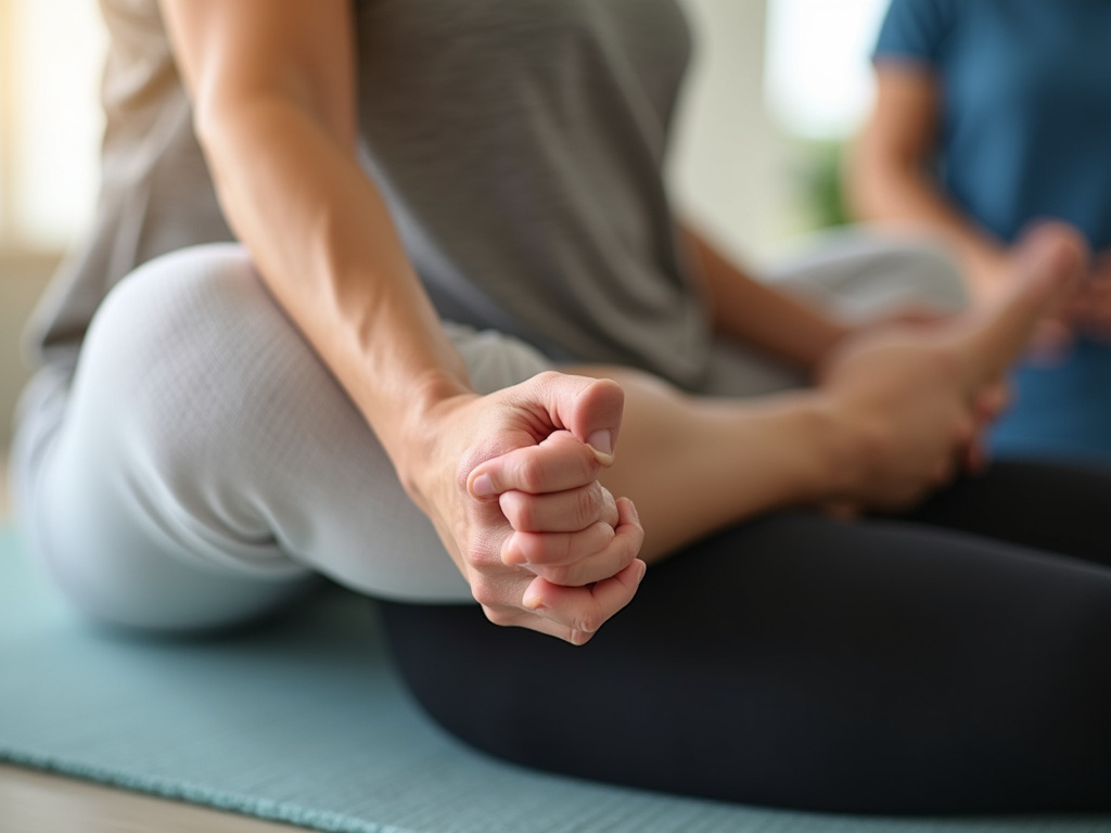 Physical therapy stretch — chiropractor austin