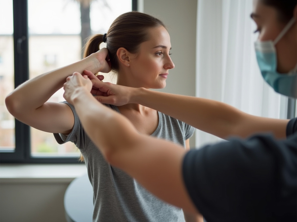 Physical therapy stretch — chiropractor austin