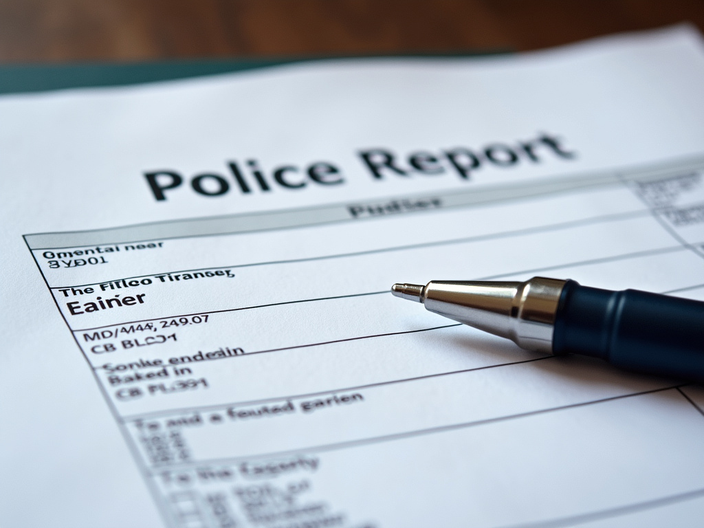 Police report form — car accident lawyer phoenix
