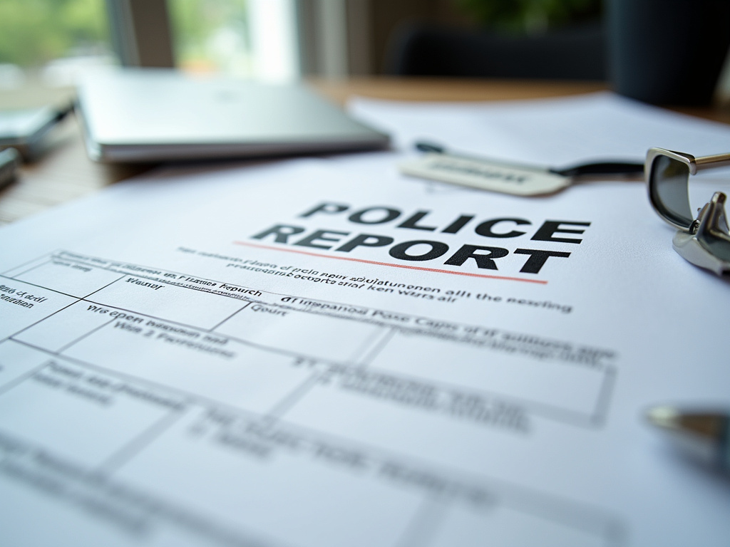 Police report form — rideshare accident lawyer phoenix