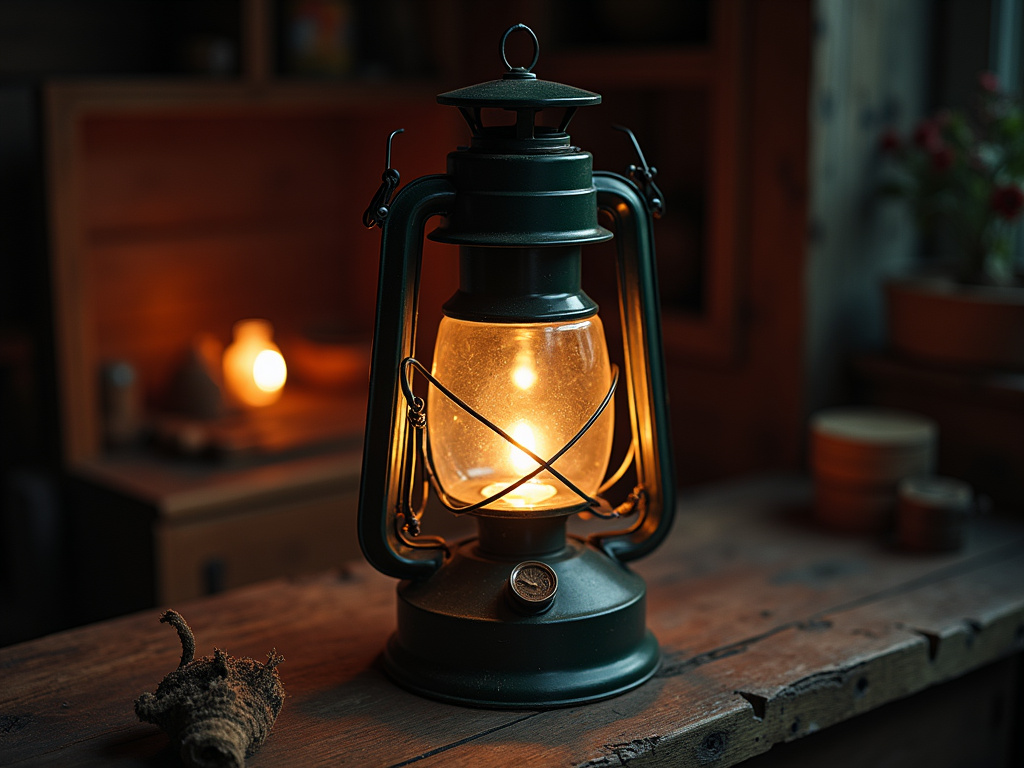 Remote cabin lantern — off-grid infrastructure lighting