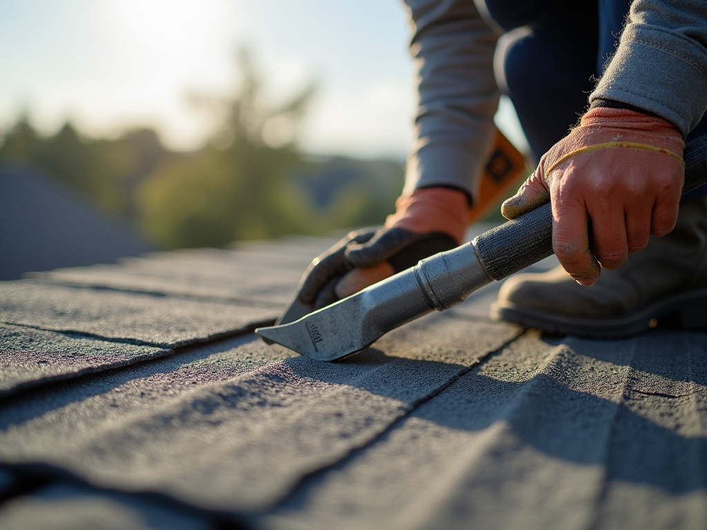 Roofer with tools — roof repair dacula ga