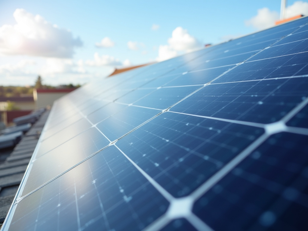 Rooftop solar panel — solar lighting systems