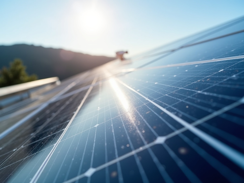 Rooftop solar panel — solar lighting systems