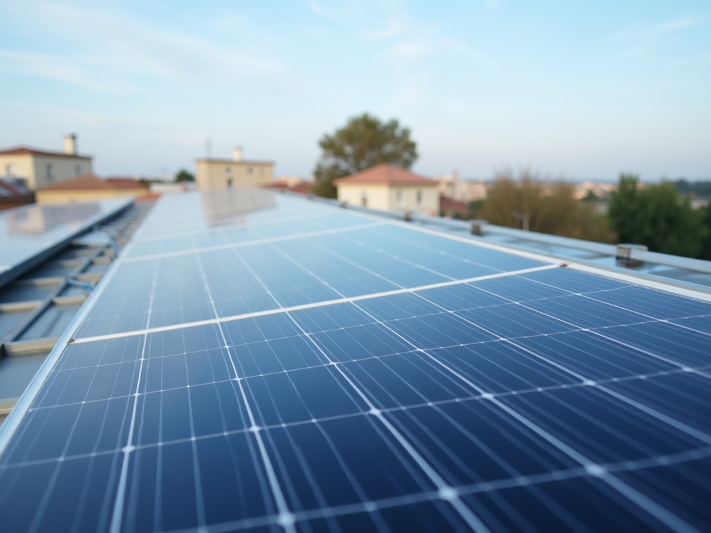 Rooftop solar panel — solar lighting systems