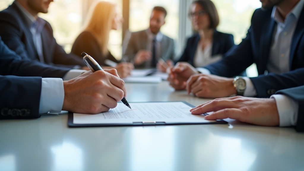 Signing a contract — Loans Inc