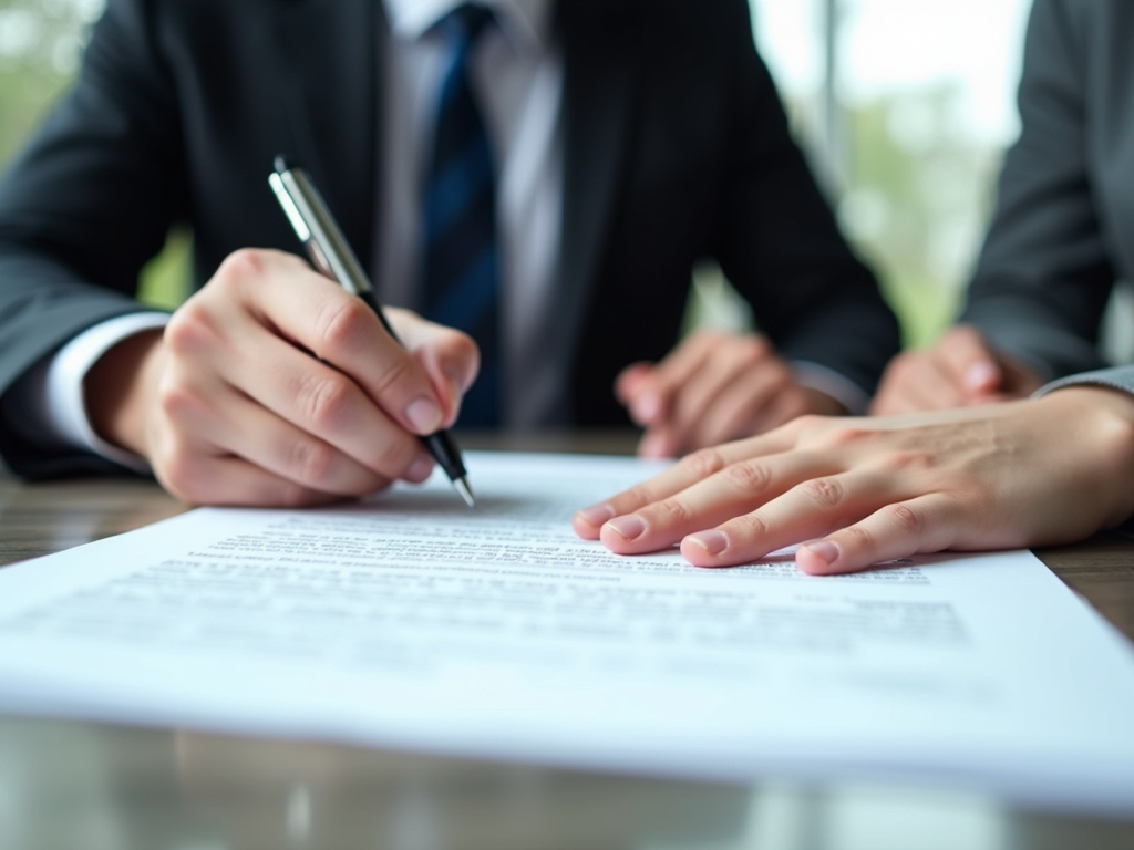 Signing loan papers — title loans tennessee