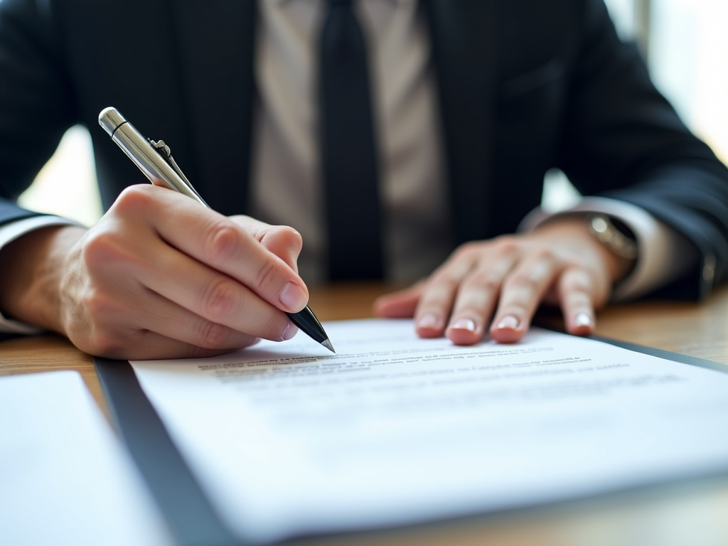 Signing paperwork — title loans new jersey
