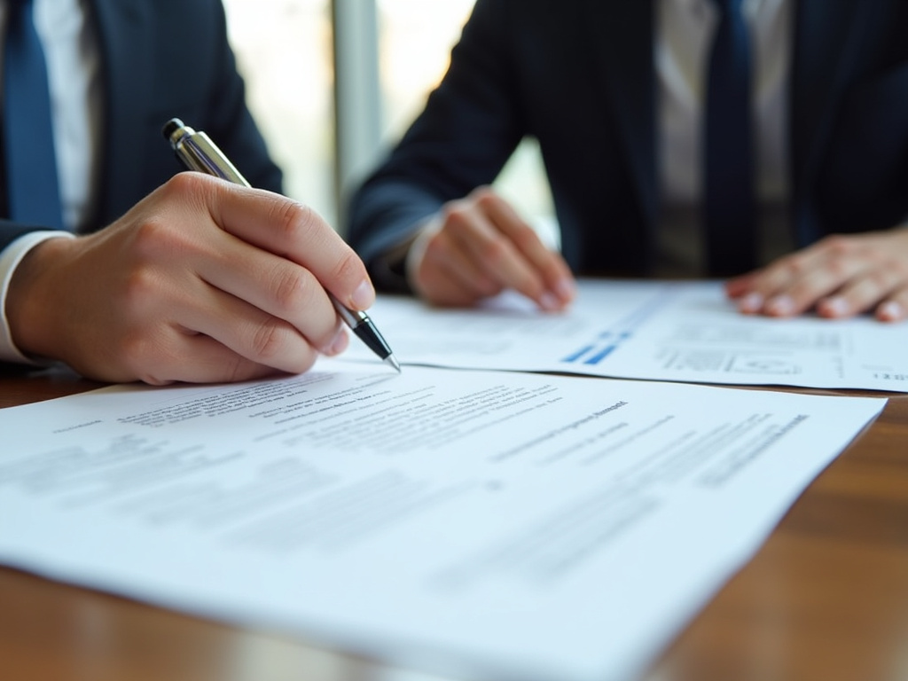 Signing paperwork — title loans new jersey