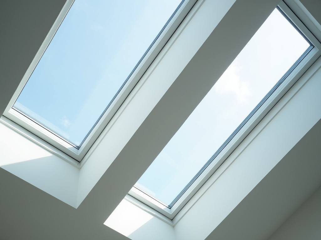 Skylights in ceiling — warehouse solar lighting