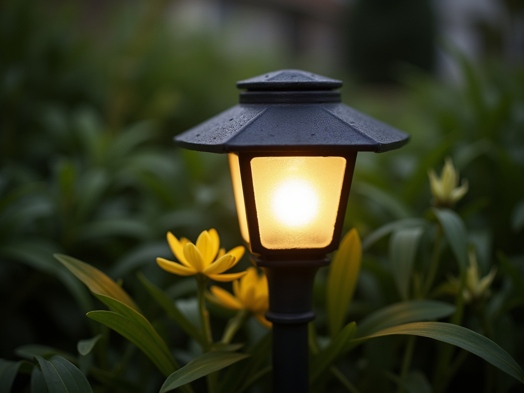 Solar garden lamp — all-in-one solar lights