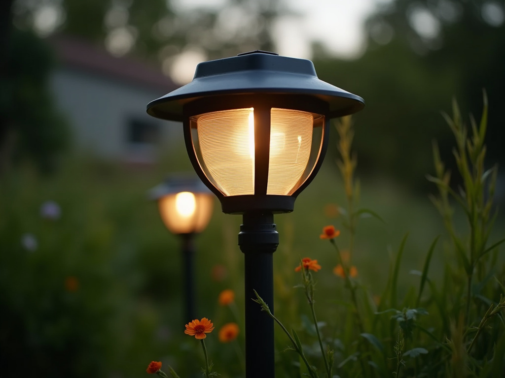 Solar garden lamp — solar lighting systems