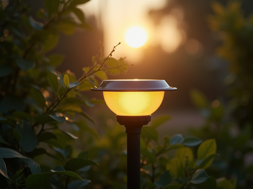Solar garden light — solar monument light