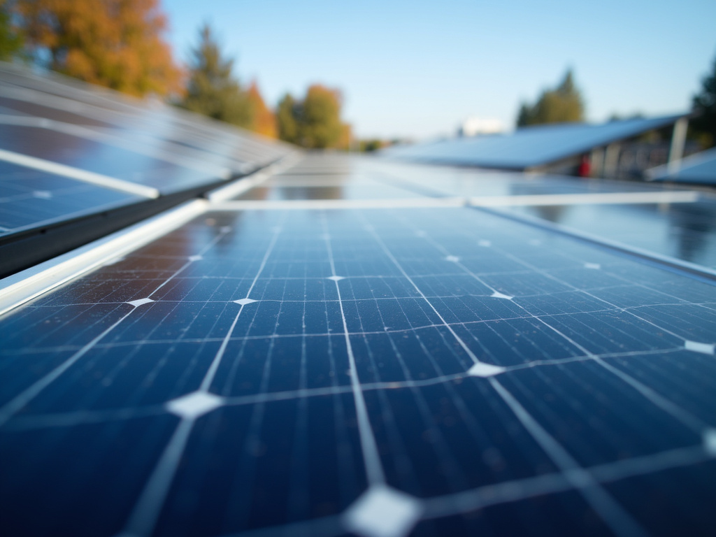 Solar panel array — off-grid infrastructure lighting