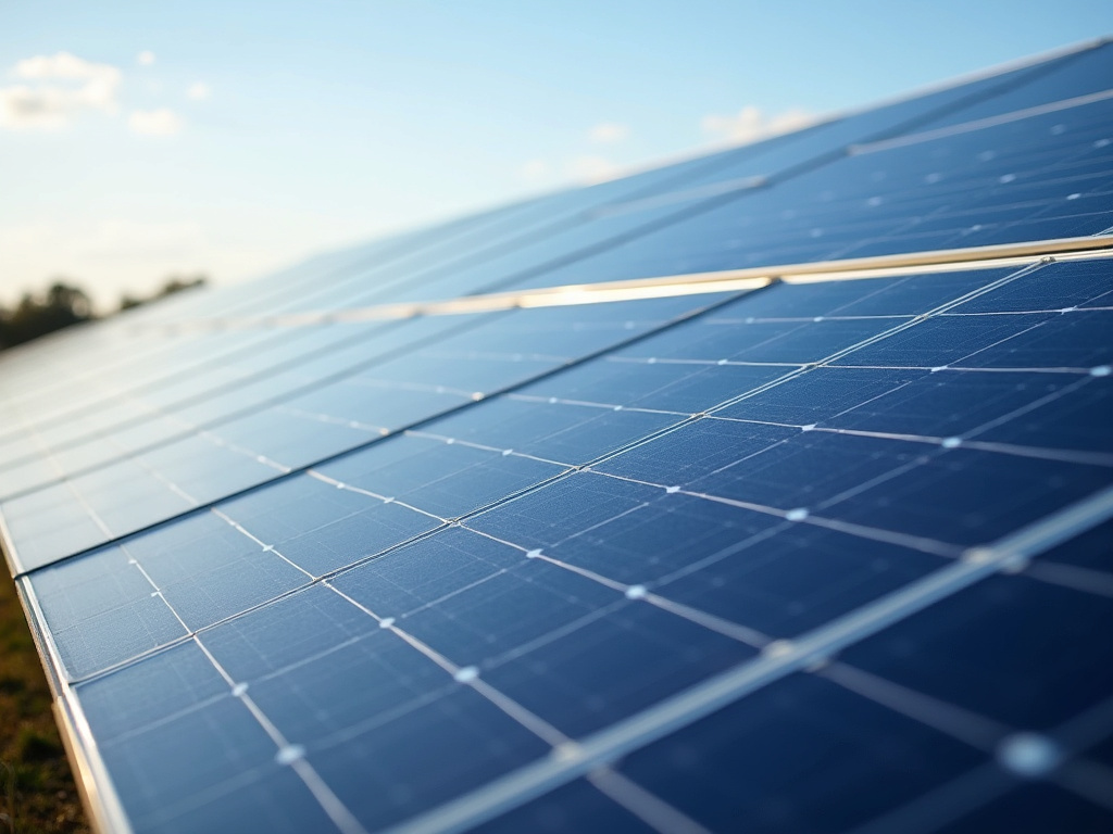 Solar panel array — sports field solar lighting