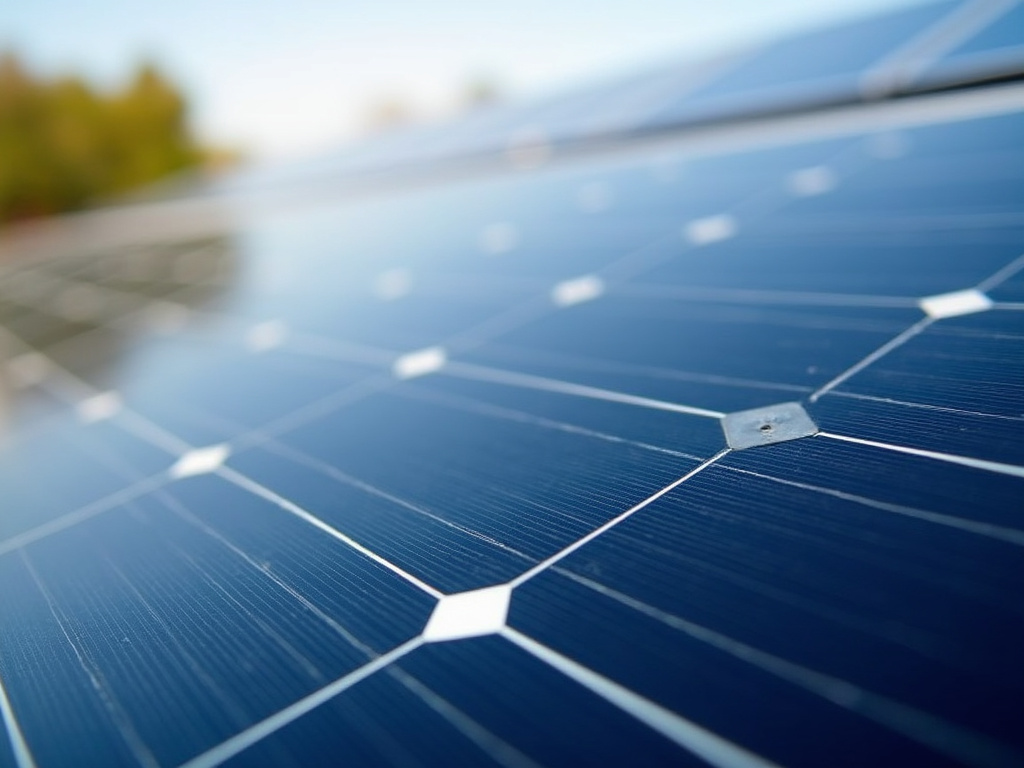 Solar panel closeup — all-in-one solar lights