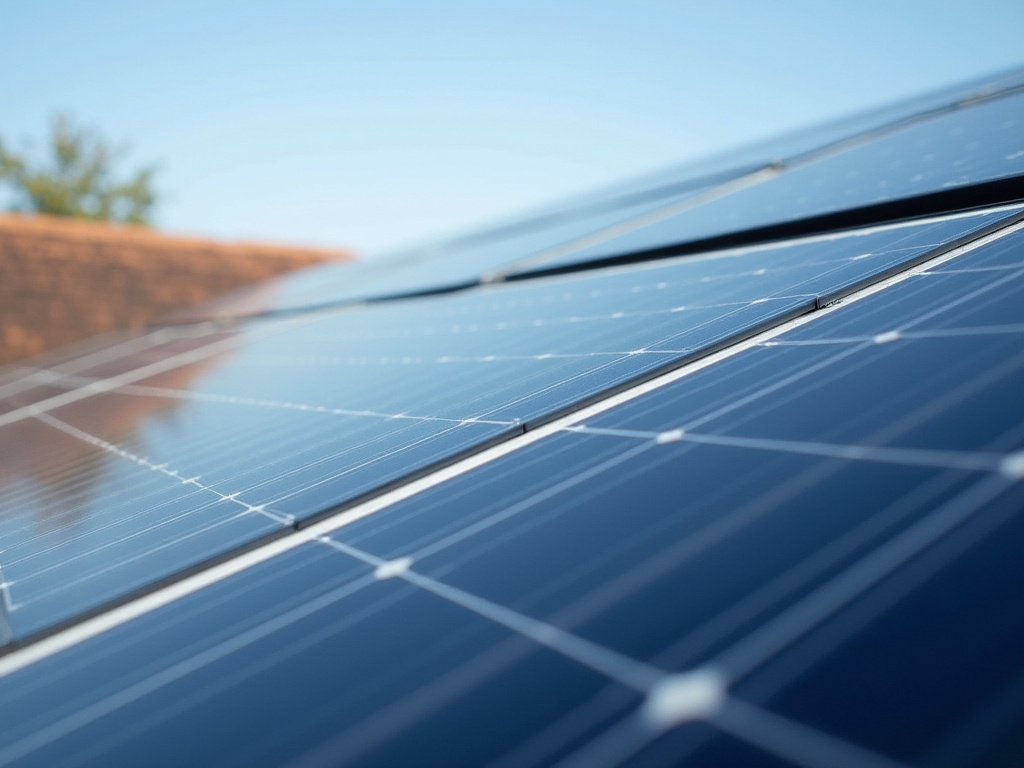 Solar rooftop panels — warehouse solar lighting