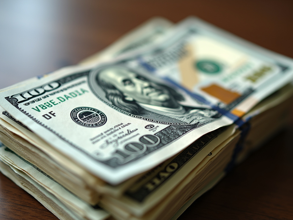 Stack of cash — car title loans