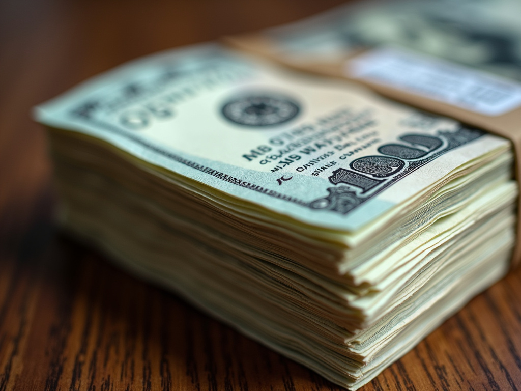Stack of cash — title loans tennessee