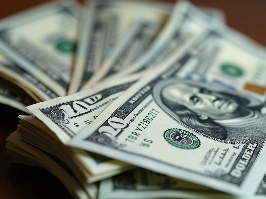 Stack of cash — Washington title loans