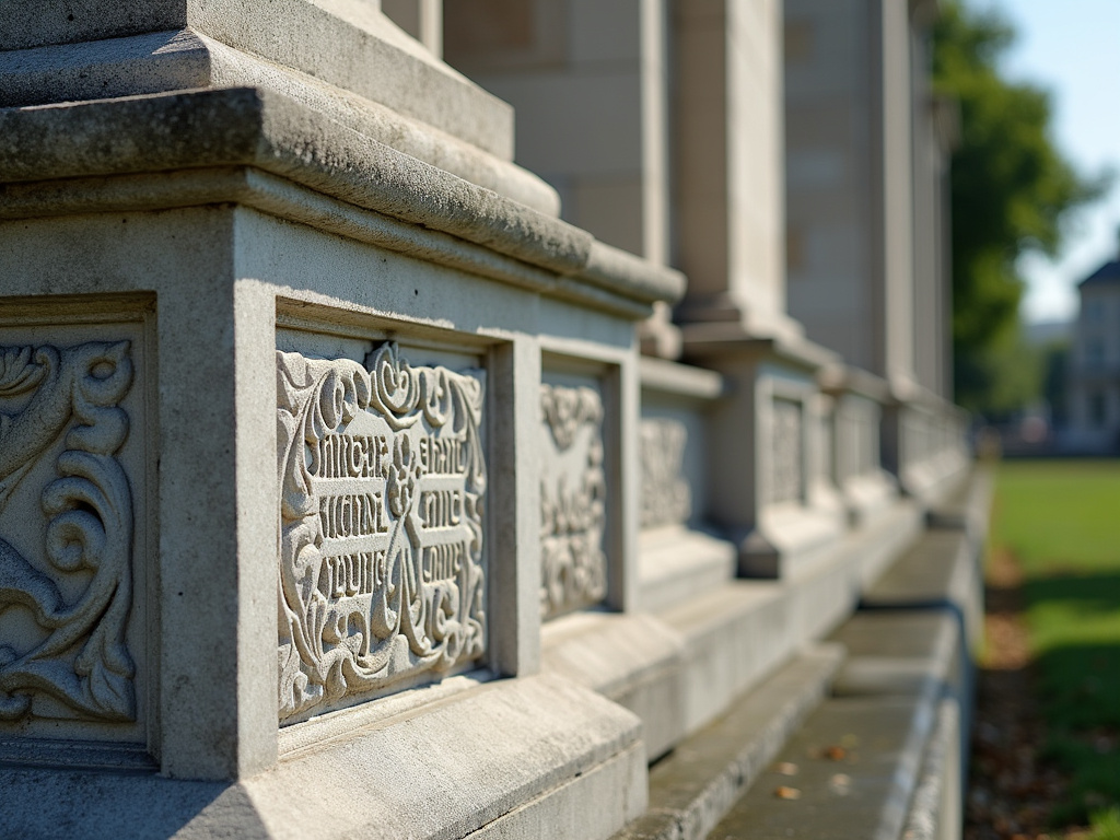 Stone monument — solar monument light