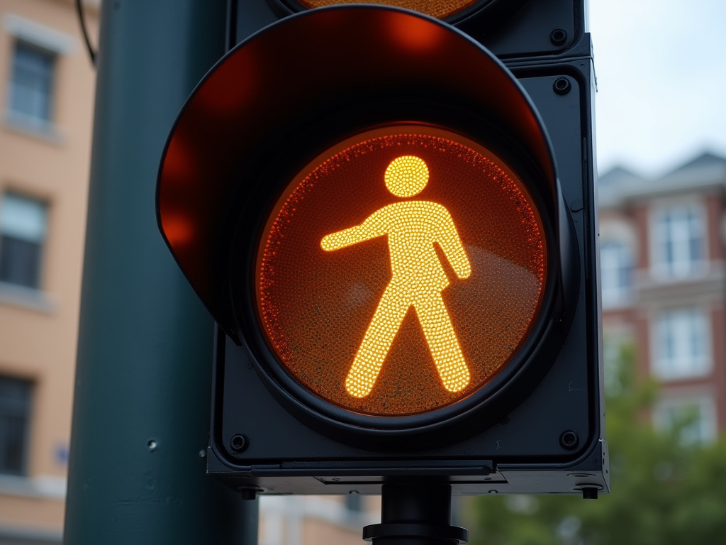 Street crossing signal — solar traffic light