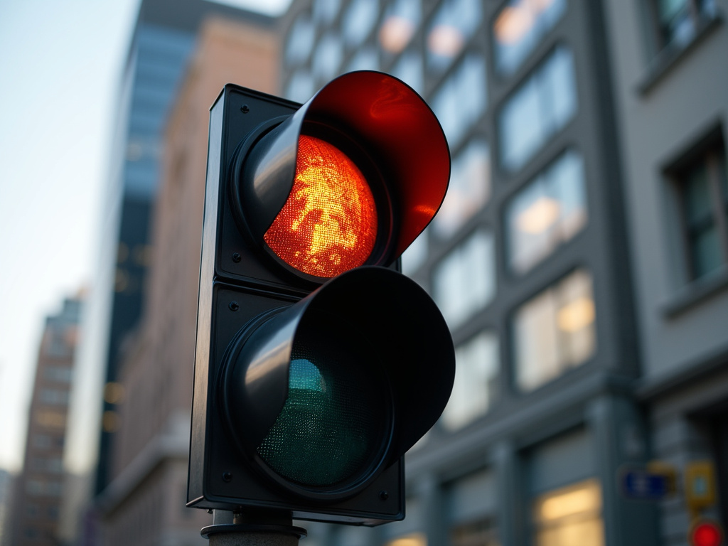 Street traffic signal — solar traffic light