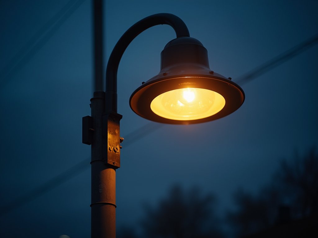 Streetlight at dusk — all-in-one solar lights